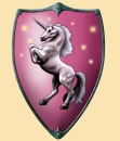 Schild Einhorn  -  pink